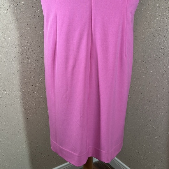 J. Crew Ruffleneck Suiting Bubblegum Pink Dress Women’s size 16 NEW - Picture 8 of 16